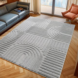 Art 1121 Grijs Scandinavisch Japandi Vloerkleed Binnen/Buiten Tapijt