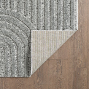 Art 1121 Grijs Scandinavisch Japandi Vloerkleed Binnen/Buiten Tapijt