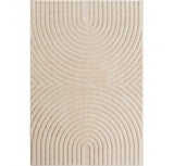 Vloerkleed 'Zen Arches' – Cream Japandi Design met Textuur
