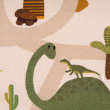 Detail close-up dino kindervloerkleed COCO beige – structuur en dikte 8 mm