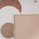 Achterkant kindervloerkleed COCO crème – latex antislip rug detail
