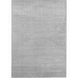 Japandi Abstract Design Grijs Vloerkleed