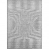 Japandi Vloerkleed Nova - Rustgevend Grijs & Abstract Design