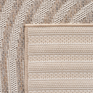 Desert Beige Geweven Japandi Vloerkleed Indoor/Outdoor Tapijt Tuinkleed