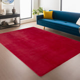 Velvet Fluffy Zachte vloerkleed Rood