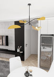 Plafondlamp LOTUS Geel/Goud – 4-Lichts Design Lamp