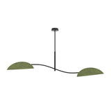 Plafondlamp LOTUS Groen – 2-Lichts Design Lamp