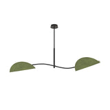 Plafondlamp LOTUS Groen – 2-Lichts Design Lamp