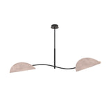 Plafondlamp LOTUS Grijs – 2-Lichts Design Lamp