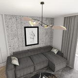 Plafondlamp LOTUS Grijs – 4-Lichts Design Lamp