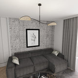 Plafondlamp LOTUS Naturel – 2-Lichts Design Lamp