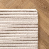 Japandi 3D Laagpolig vloerkleed Creme voor de Luxe look