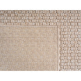 Geweven vloerkleed in Effenkleur Beige