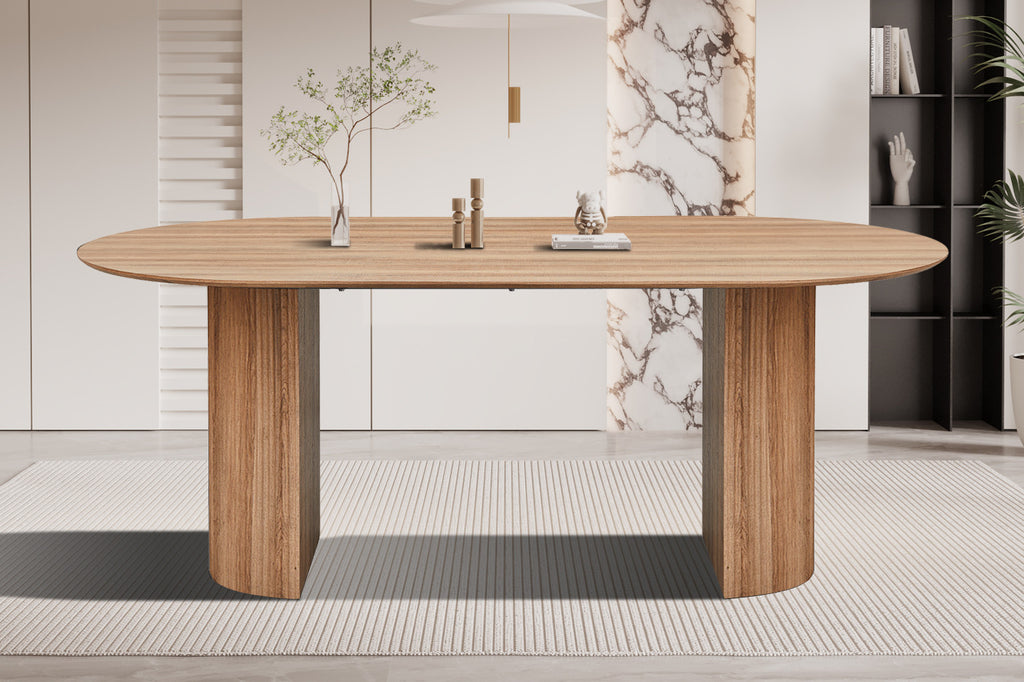 Tafel 'Lagos' 200 cm Ovaal Decor Oude eik