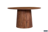 Tafel 'Miguel' 130 cm Rond Mango hout Lichtbruin