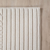 Geweven Vloerkleed Helix Creme - Abstract Golvend Design