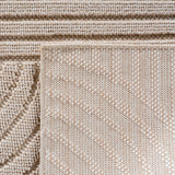 Geweven Vloerkleed Helix Beige - Abstract Golvend Design