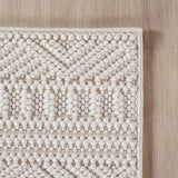 Geweven Vloerkleed Helix - Druk Geometrisch Patroon Creme