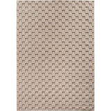 3D Vloerkleed Helix - Geweven Blokjes Patroon Beige