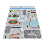 Kid's Collection 2902 City Grijs Vloerkleed