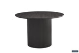 Tafel 'Lagos' 120 cm Rond Decor Donkerbruin