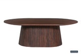 Salontafel 'Miguel' 120 cm Ovaal Mango hout Donkerbruin