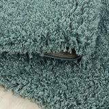 Sydney Shaggy Aqua/Blauw Vloerkleed Hoogpolig Zachte Tapijt