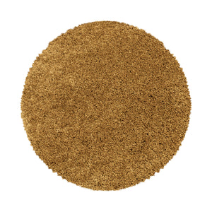 Sydney Shaggy Gold/Goud Vloerkleed Hoogpolig Zachte Tapijt