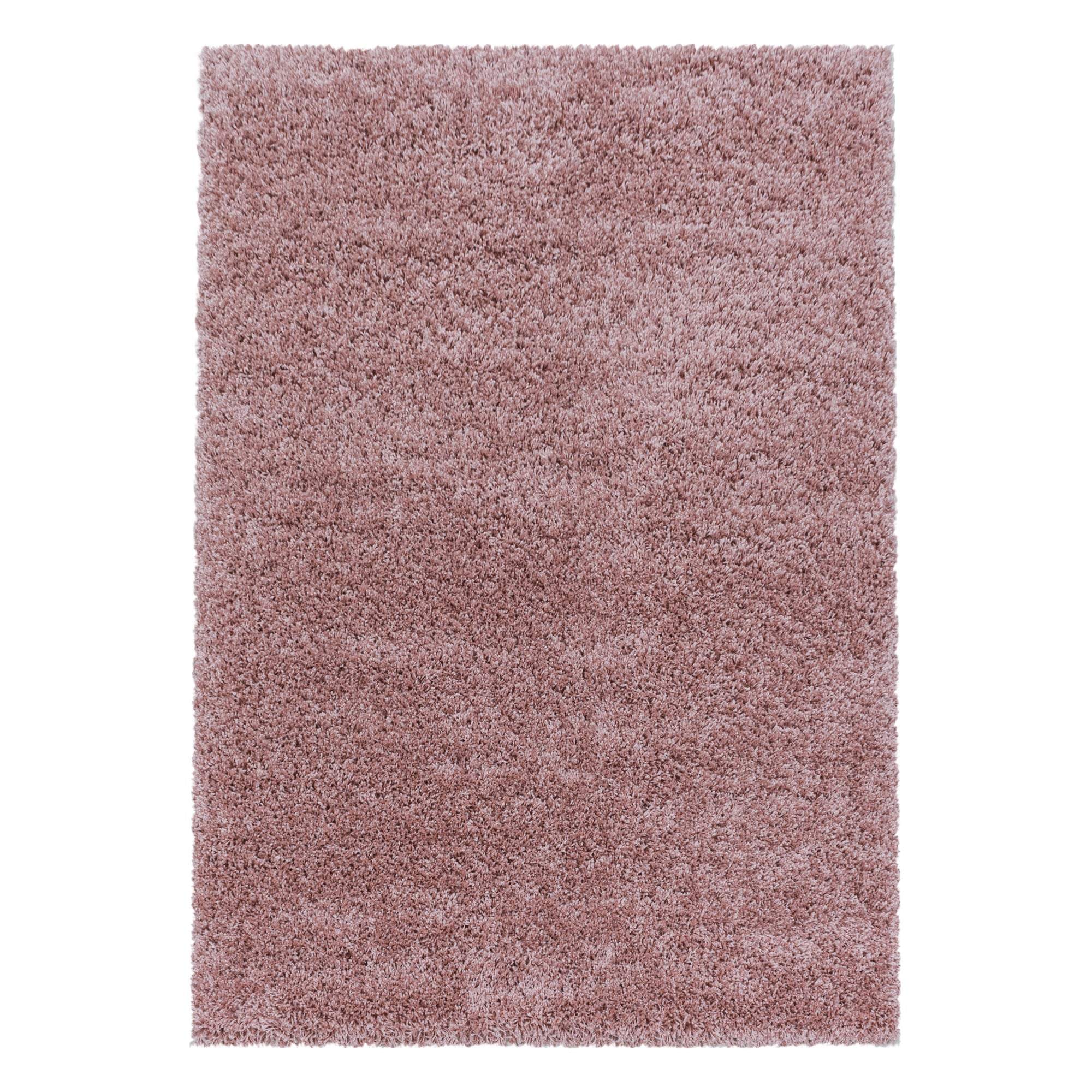 Sydney Shaggy Rose/Roze Vloerkleed Hoogpolig Zachte Tapijt Effen