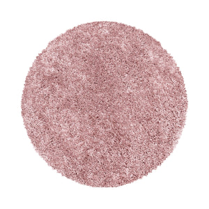 Sydney Shaggy Rose/Roze Vloerkleed Hoogpolig Zachte Tapijt Effen