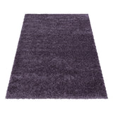 Sydney Shaggy Violet Vloerkleed Hoogpolig Zachte Tapijt Effen