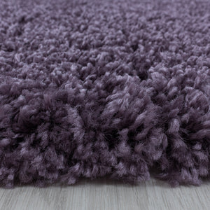 Sydney Shaggy Violet Vloerkleed Hoogpolig Zachte Tapijt Effen