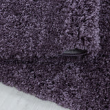 Sydney Shaggy Violet Vloerkleed Hoogpolig Zachte Tapijt Effen