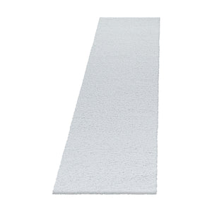 Sydney Shaggy White/Wit Vloerkleed Hoogpolig Zachte Tapijt Effen