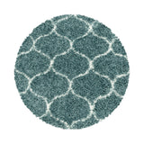 Salsa Shaggy Blue/Blauw Vloerkleed Hoogpolig Zachte Tapijt Berber Stijl