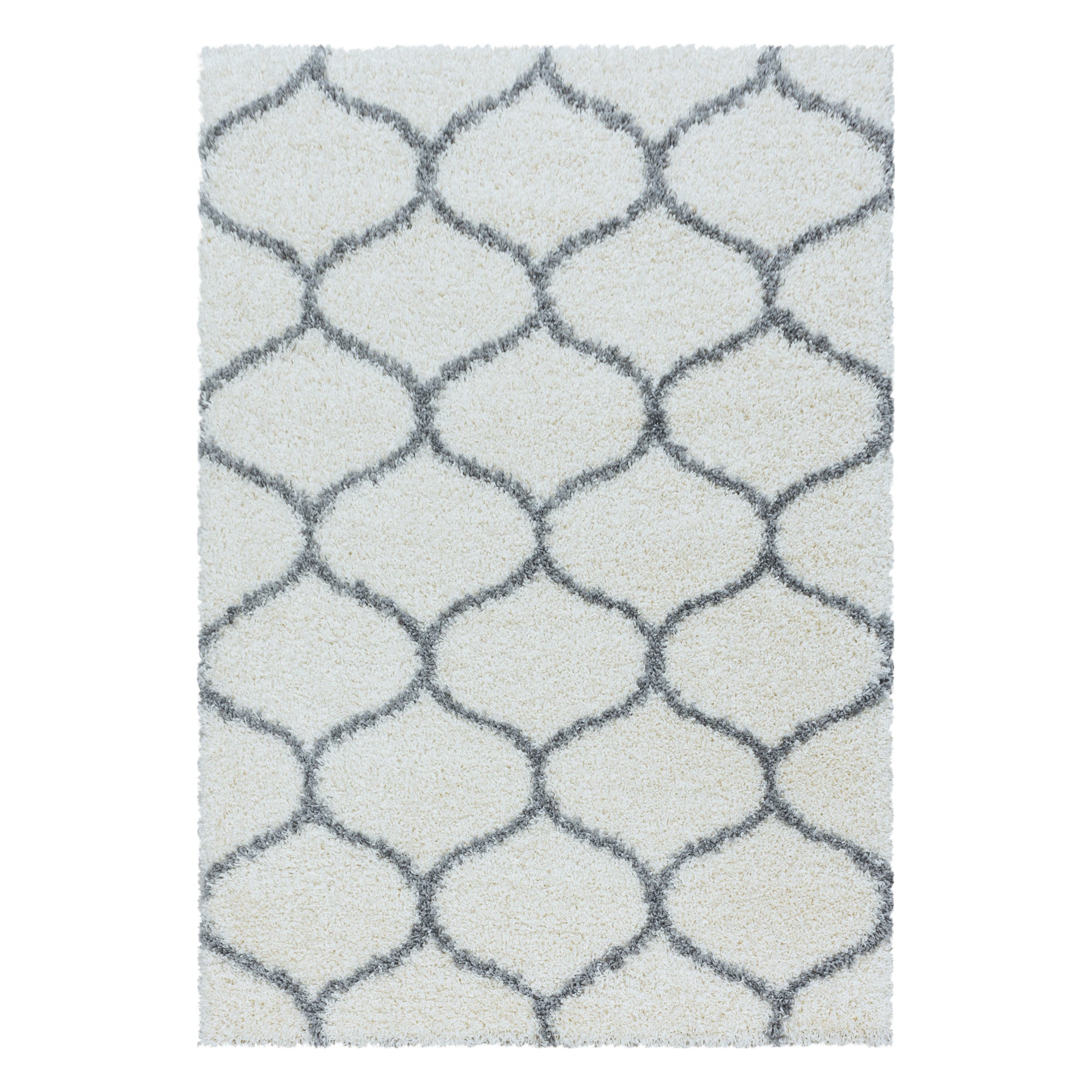 Salsa Shaggy Cream/Creme Vloerkleed Hoogpolig Zachte Tapijt Berber Stijl