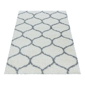 Salsa Shaggy Cream/Creme Vloerkleed Hoogpolig Zachte Tapijt Berber Stijl
