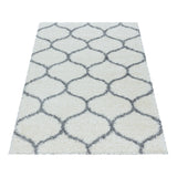 Salsa Shaggy Cream/Creme Vloerkleed Hoogpolig Zachte Tapijt Berber Stijl