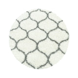 Salsa Shaggy Cream/Creme Vloerkleed Hoogpolig Zachte Tapijt Berber Stijl
