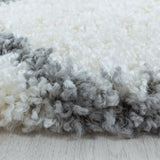 Salsa Shaggy Cream/Creme Vloerkleed Hoogpolig Zachte Tapijt Berber Stijl