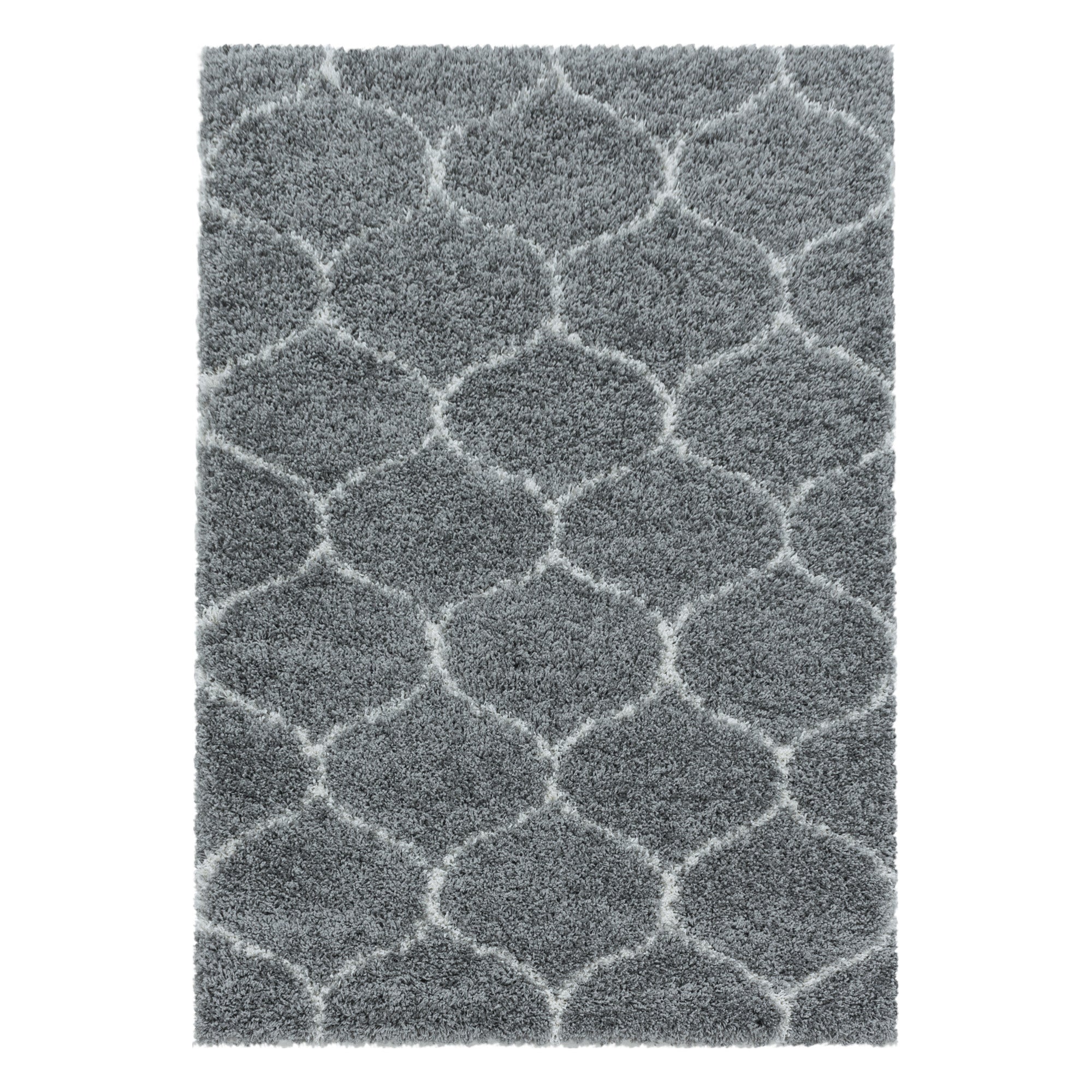 Salsa Shaggy Gray/Grijs Vloerkleed Hoogpolig Zachte Tapijt Berber Stijl