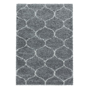 Salsa Shaggy Gray/Grijs Vloerkleed Hoogpolig Zachte Tapijt Berber Stijl