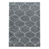 Salsa Shaggy Gray/Grijs Vloerkleed Hoogpolig Zachte Tapijt Berber Stijl