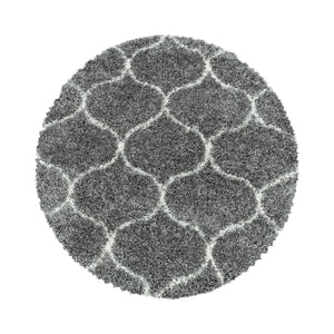 Salsa Shaggy Gray/Grijs Vloerkleed Hoogpolig Zachte Tapijt Berber Stijl