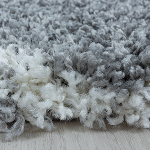 Salsa Shaggy Gray/Grijs Vloerkleed Hoogpolig Zachte Tapijt Berber Stijl