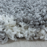 Salsa Shaggy Gray/Grijs Vloerkleed Hoogpolig Zachte Tapijt Berber Stijl