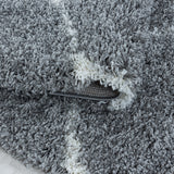 Salsa Shaggy Gray/Grijs Vloerkleed Hoogpolig Zachte Tapijt Berber Stijl