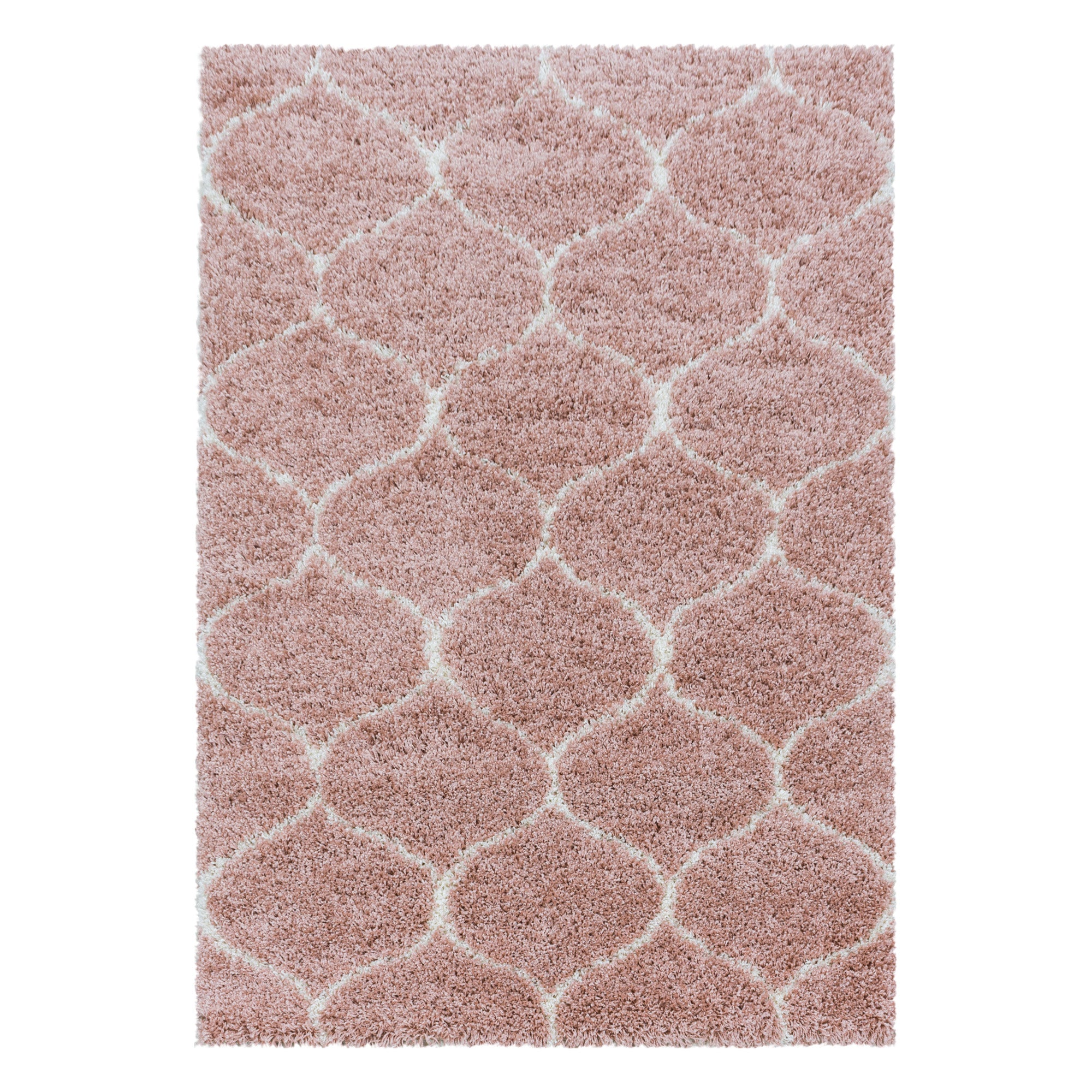 Salsa Shaggy Rose/Roze Vloerkleed Hoogpolig Zachte Tapijt Berber Stijl