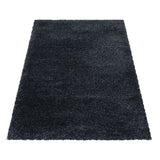 Fluffy Shaggy Antraciet Vloerkleed Hoogpolig Zachte Trendy Tapijt