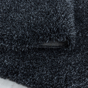 Fluffy Shaggy Antraciet Vloerkleed Hoogpolig Zachte Trendy Tapijt